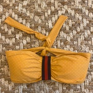 Yellow Tommy Hilfiger swim bikini top